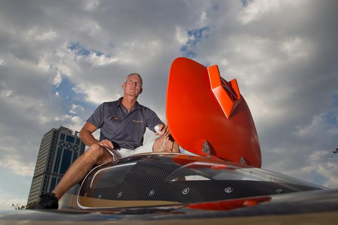 Gary Ballough - UIM Skydive Dubai XCAT World Series in Naples, Italy 2014 © UIM Xcat Middle East Championships http://www.uimpowerboating.com/
